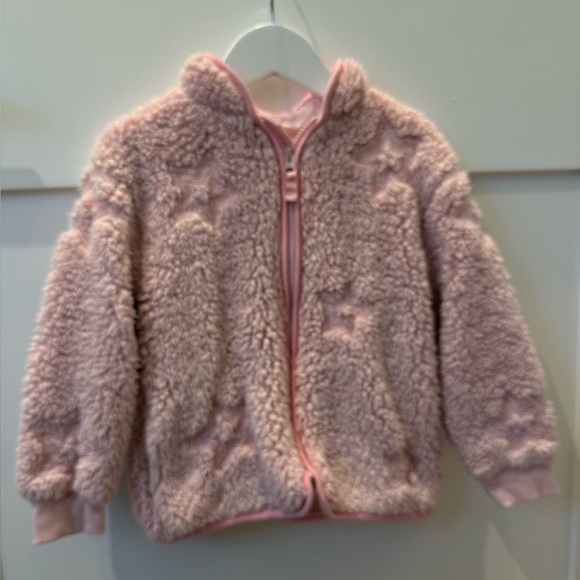 Little Sleepies Other - Little Sleepies Pink Star Pattern Fleece Jacket